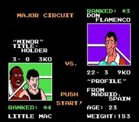 Mike Tyson s Punch-Out sur Nintendo Nes